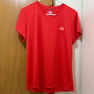 NWOT Sz L The North Face flashdry Bold Red Tee